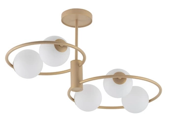Lampa Sigma AQUA 5 plafon złoty beż 33470