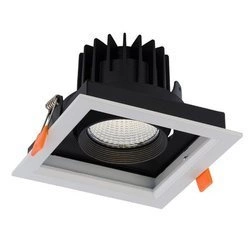 Lampa sufitowa wpuszczana DIA 30W LED 4000K | biały czarny 8718