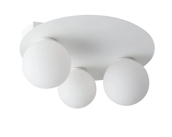 Nowoczesny plafon do biura i domu ARGON 3x G9 12W szer. 40cm | biały