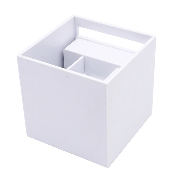 Kinkiet zewnętrzny natynkowy CUBE LED 2x3W 3000K IP54 | biały