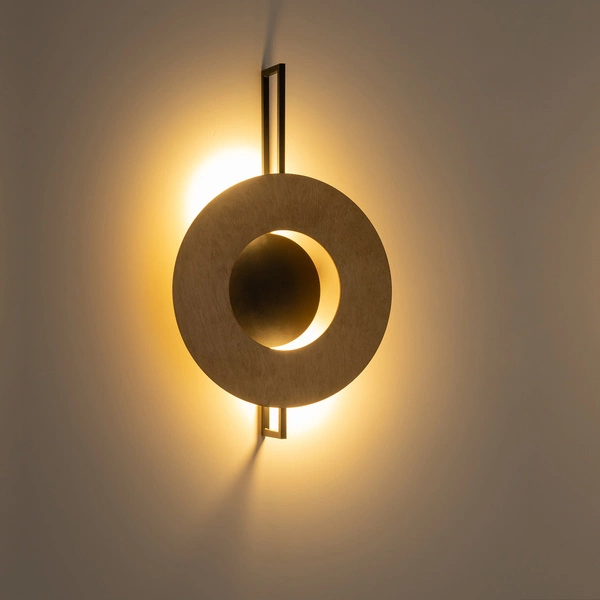 Kinkiet LED SUNSET NATURAL A szer. 50cm 2xGX53 | jasne drewno/czarny 10576