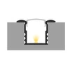 Profil LED P18-1 200cm szer. 12mm | do osłonek C1/C4 | biały