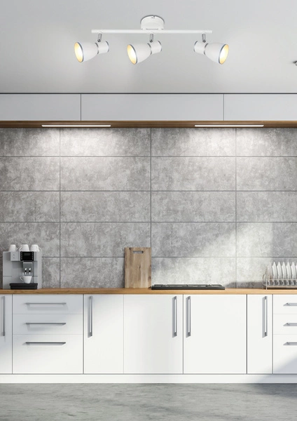 Lampa sufitowa FIDO listwa 93-63403 biały/chrom 3xE14