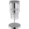 Lampa stołowa z kryształkami BRUNO chrom śr. 15cm