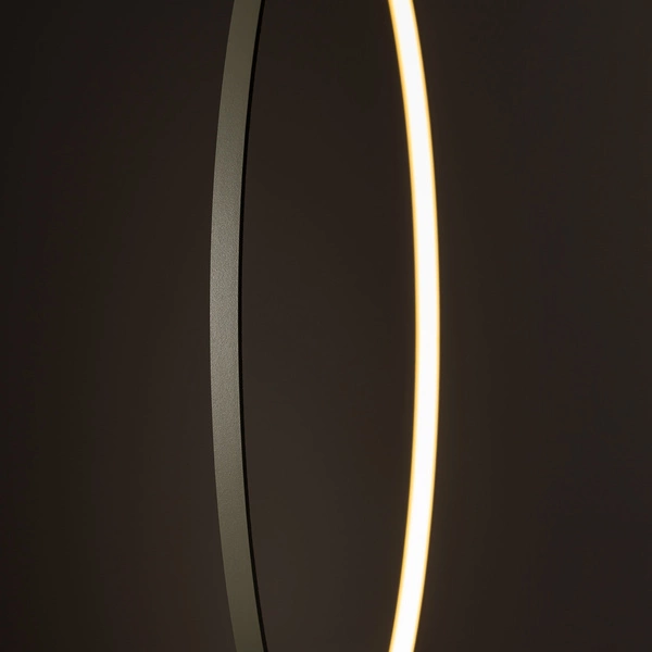 Lampa wisząca CIRCOLO LED SILK OLIVE M wys.140cm szer.60cm 21W 3000K 660lm | Silk olive