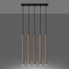 Lampa wisząca PASTELO 5L drewno