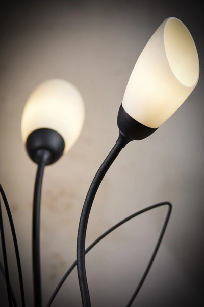 Klasyczna Lampa biurkowa GLORIOSA wys. 46cm 3xG9 14W IP20 | czarny mat