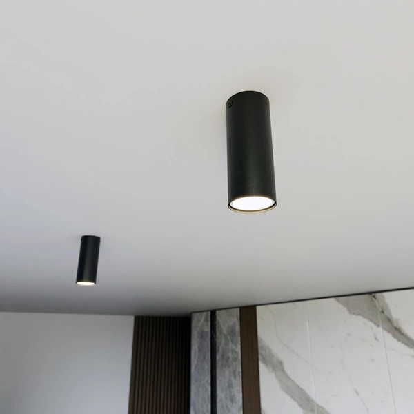 Lampa sufitowa Emibig TECNO 1S Czarny oprawa oświetleniowa 1316/1S