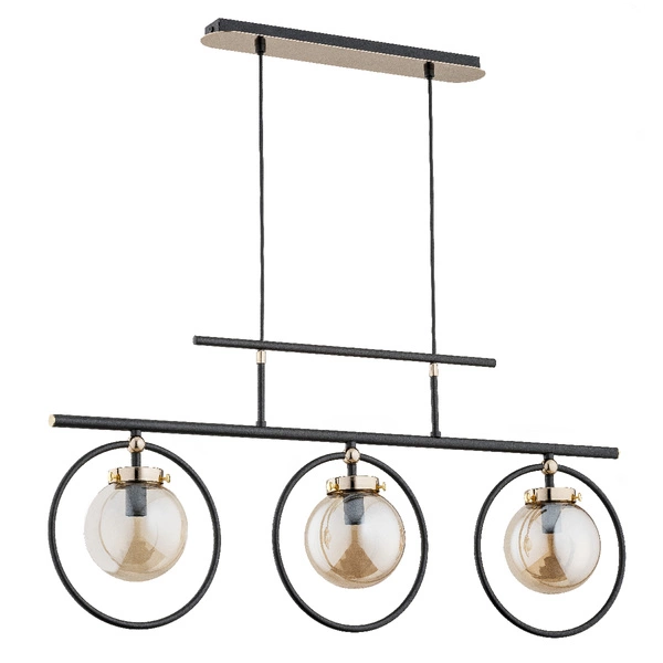 Lampa wisząca ALFA VASIDO CZARNA 3xE14 13cm | 62196