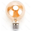 Żarówka FILAMENT LED G80 E27 6W Ciepła 2200K bursztynowa