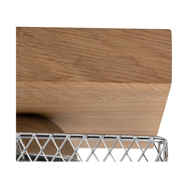 Lampa sufitowa Norman Wood 3xE27 Max.25W Dąb olejowany/Chromowany metal 8175374