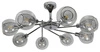 Lampa sufitowa OZZO 38-72283 chrom/bezbarwny 8x40W E14