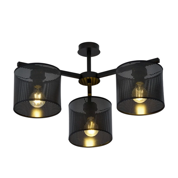 Lampa sufitowa Emibig JORDAN 3 Czarny 1143/3