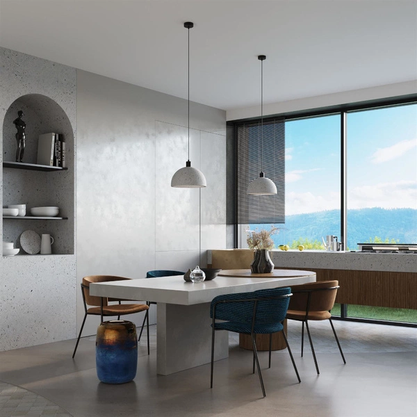 Lampa wisząca PABLITO SL.0847, czarny/szary, 1x60W E27