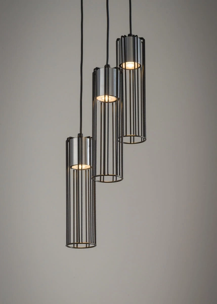 Lampa Sigma FOBIA 3 lampa wisząca koło czarny/srebrny 33457