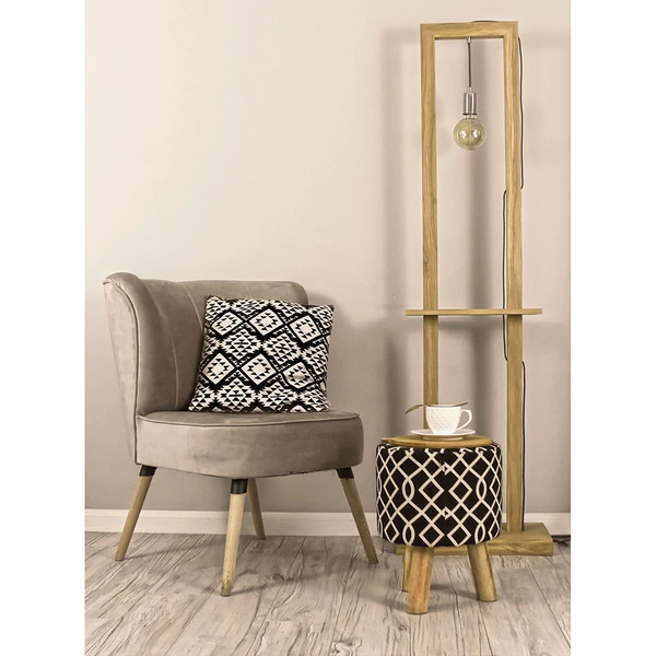 Monopod Lampa Podłogowa 1xE27 Max,15W Dąb Olejowany/Antracyt 6460174