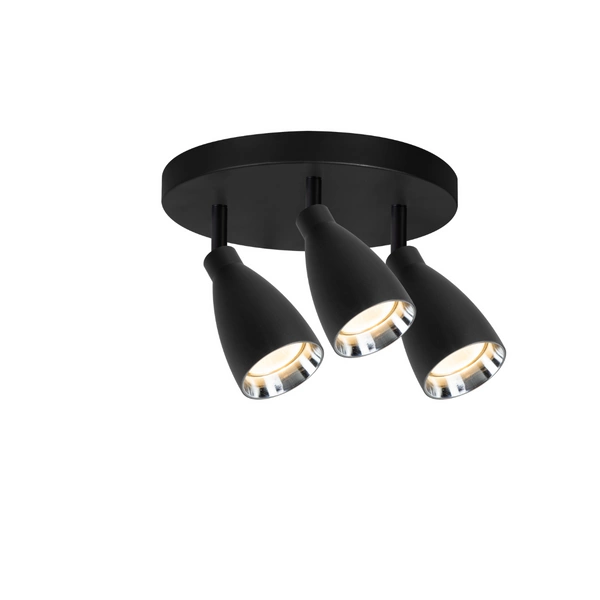 Campana 3 plafon czarny 3xGU10