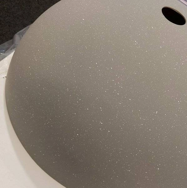 Lampa wisząca SFERA szaro - złota 50cm