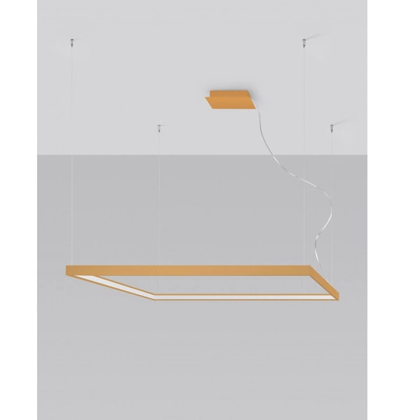 Lampa wisząca NELYA L, złota, 70W LED, barwa ciepła 3000K, TH.155