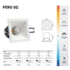 Oprawa wpuszczana oczko PERO SQ 10W neutralna 4000K biały szer. 8,3cm