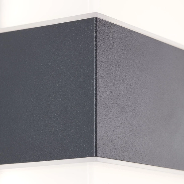 Lampa ścienna Archie Brilliant Metal/Plastik Antracyt