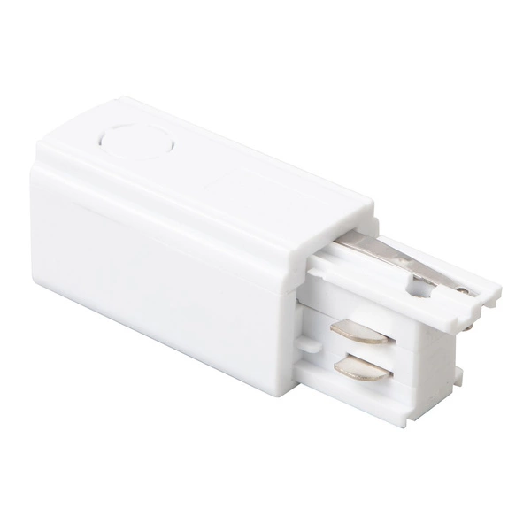 Zasilanie + Zaślepka Do Szynoprzewodu Biały 3-Obwodowy