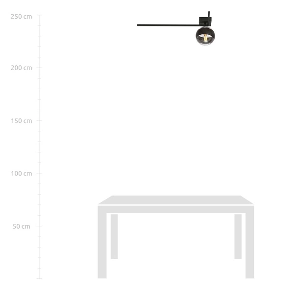 Lampa sufitowa Emibig IMAGO 1F Czarny/STRIPE 1132/1F