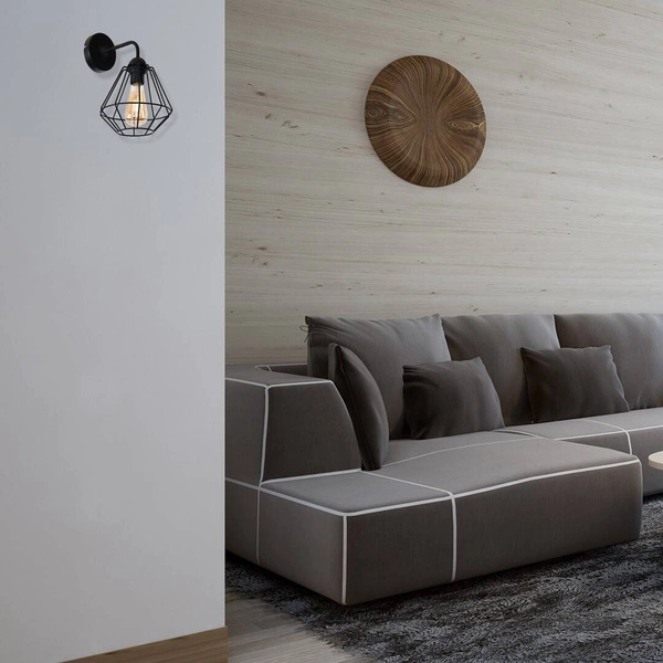 INDUSTRIALNY Kinkiet COLIN BLACK 1xE27 MLP4788