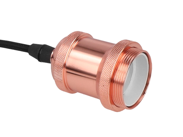 Lampa zwieszana 1xE27 aluminium - różowe złoto