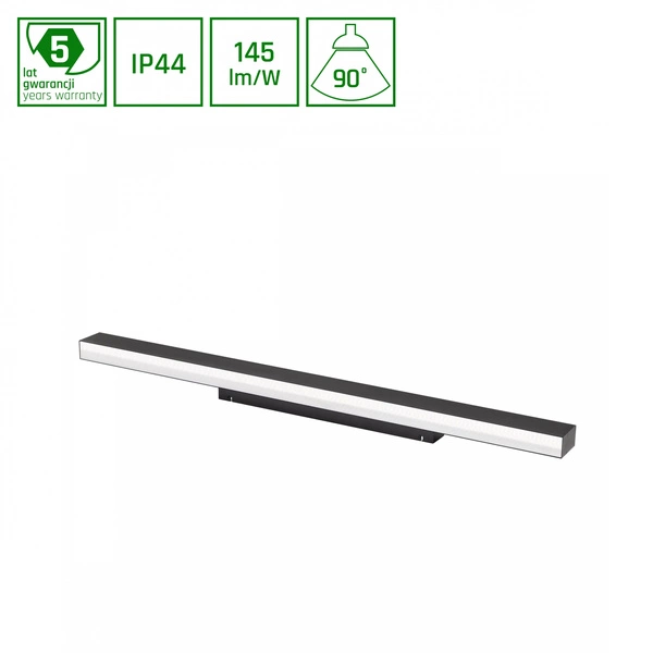 ALLDAY INSPIRE ONE KINKIET IP44 840 17W 230V 560mm 90st CZARNY