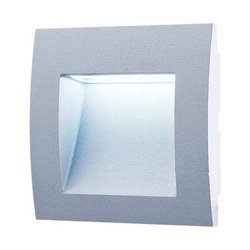Zewnętrzna lampa ścienna WALL 30 3W 6500K IP65 wpuszczana | szary
