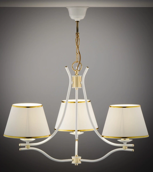 Klasyczny Żyrandol SAMBA wys. 83cm 3xE27 15W IP20 | biały