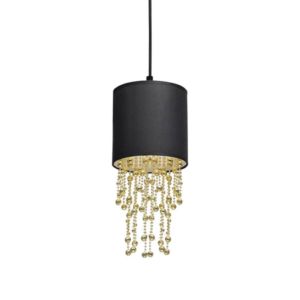 Nowoczesna lampa wisząca ALMERIA BLACK/GOLD 1xE27 MLP6439