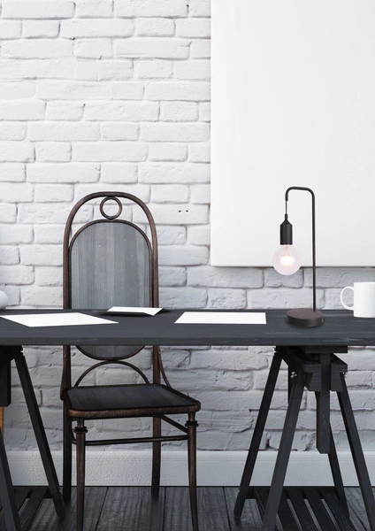 Lampa stołowa LAREN LEDEA, 50501194, czarna, 1x40W E27