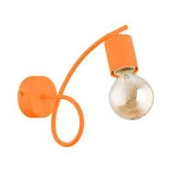 Nowoczesny kinkiet pokój dziecięcy TANGO COLOR E27 | pomarańczowy