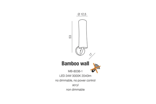 Azzardo BAMBOO WALL 2053