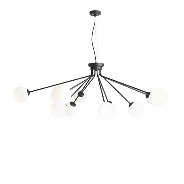 Aldex Lampa wisząca HOLM 10, 1082M1, czarny/biały, 10x40W E14