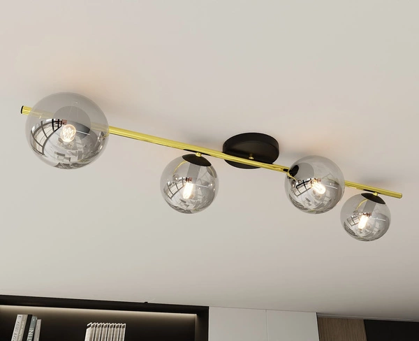 Lampa sufitowa Emibig SPLENDI 4 BL GRAFIT 1246/4