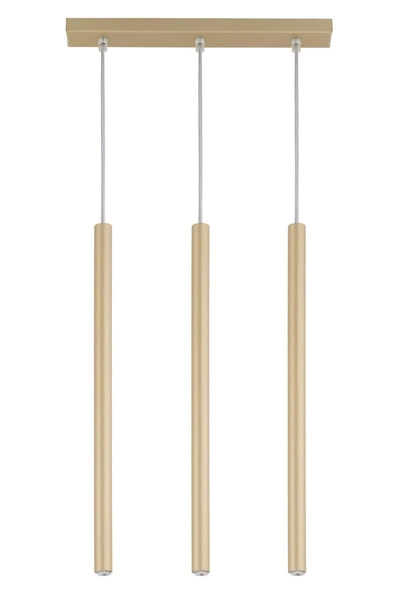 Lampa Sigma SOPEL 3 PROSTY ZŁOTY MAT lampa wisząca 33403