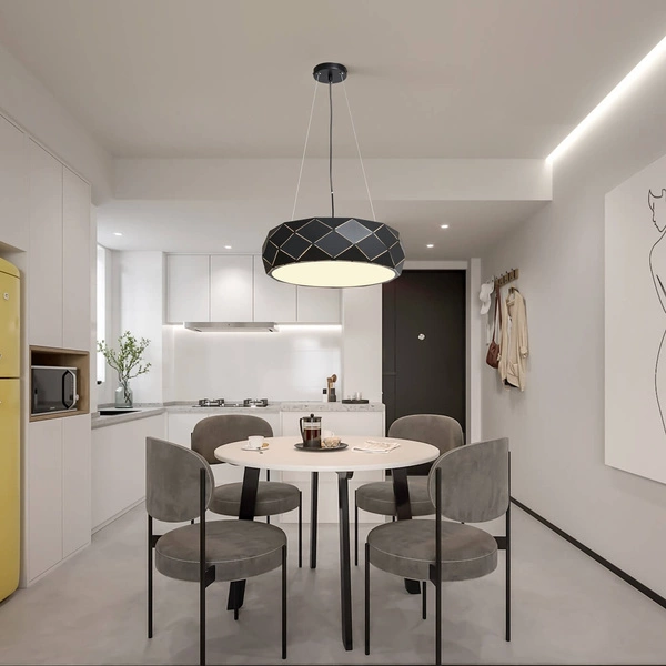 Lampa wisząca REUS czarna 47cm