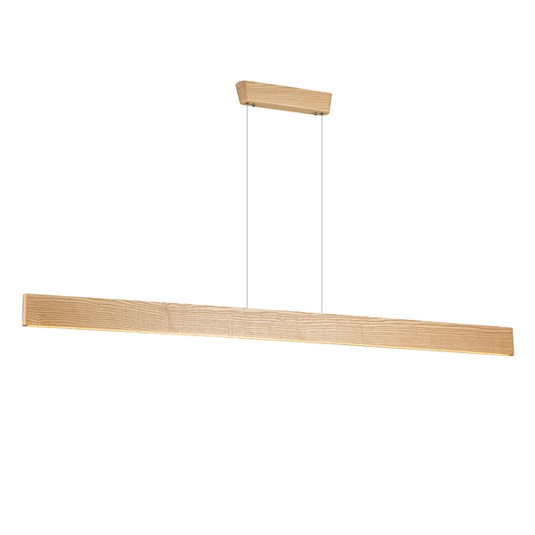 Lampa sufitowa, wisząca PRIMA WOOD 24W 3000K szer.150 wys.160cm | 18125