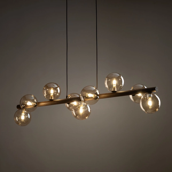 ESTERA WOOD ORZECH BURSZTYN LAMPA WISZACA 9XG9