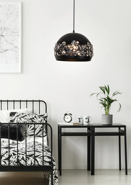 Lampa wisząca JOLINA 31-69696 czarna 1x40W E27