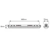 Oprawa hermetyczna LED line LINKER 55W 4000K IP65 7150Lm długość 148cm