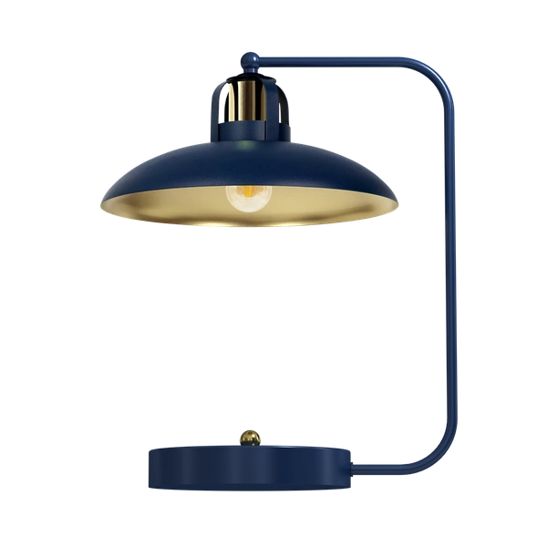 Lampka biurkowa FELIX NAVY BLUE/GOLD 1xE27