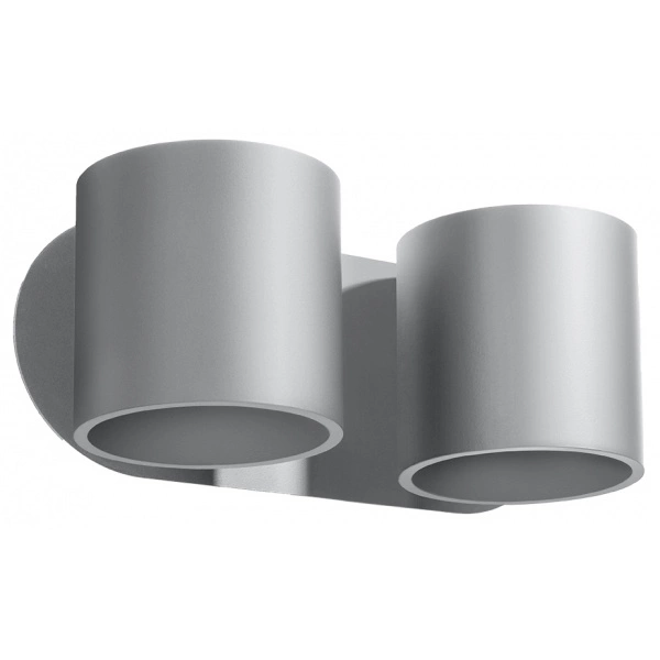 Kinkiet Sollux ORBIS aluminium szary 2xG9 40W, SL.0661