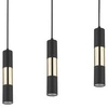 VIVIEN BLACK/GOLD LAMPA WISZĄCA 3 PŁ LISTWA 4757