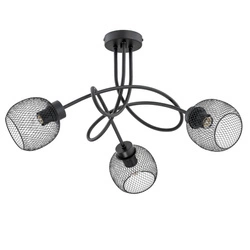 Lampa sufitowa ALFA PRAXIDE CZARNA 3xE27 65cm | 25773