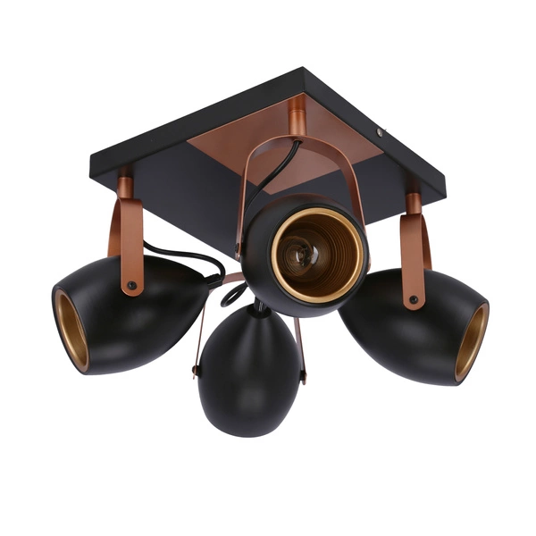 Lampa sufitowa ANICA, 98-83128, czarny/miedziany, 4x40W E14