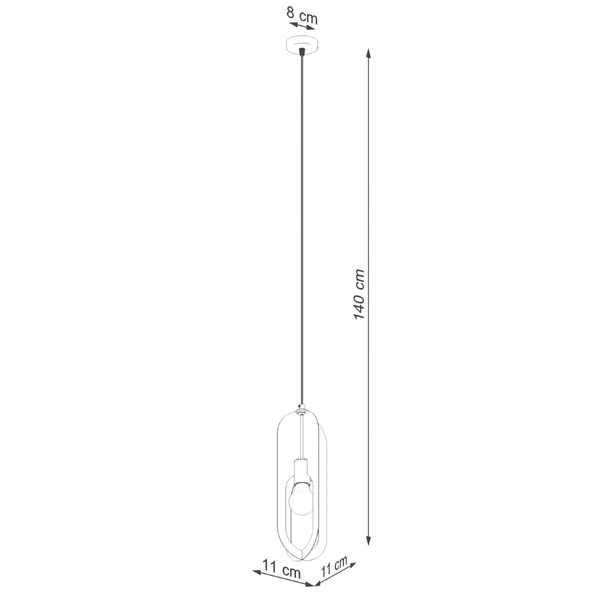Lampa wisząca NICUS 1 biała